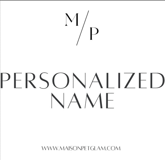 Embroidered Name Perzonalization